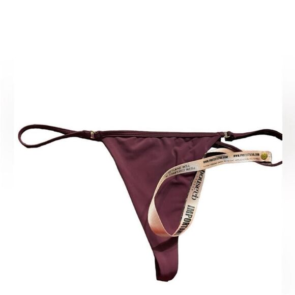 HOUSE OF CB NWT Thong Bikini Bottoms in Prune Size Large - Picture 9 of 10